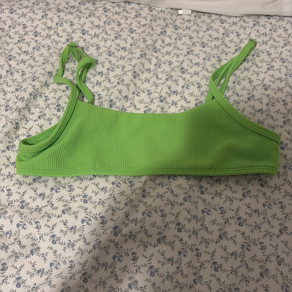 Super cute neon green bikini top